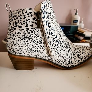 Dalmatian patterned booties